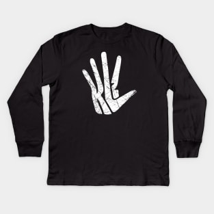 Kawhi Leonard Unofficial distressed Kids Long Sleeve T-Shirt